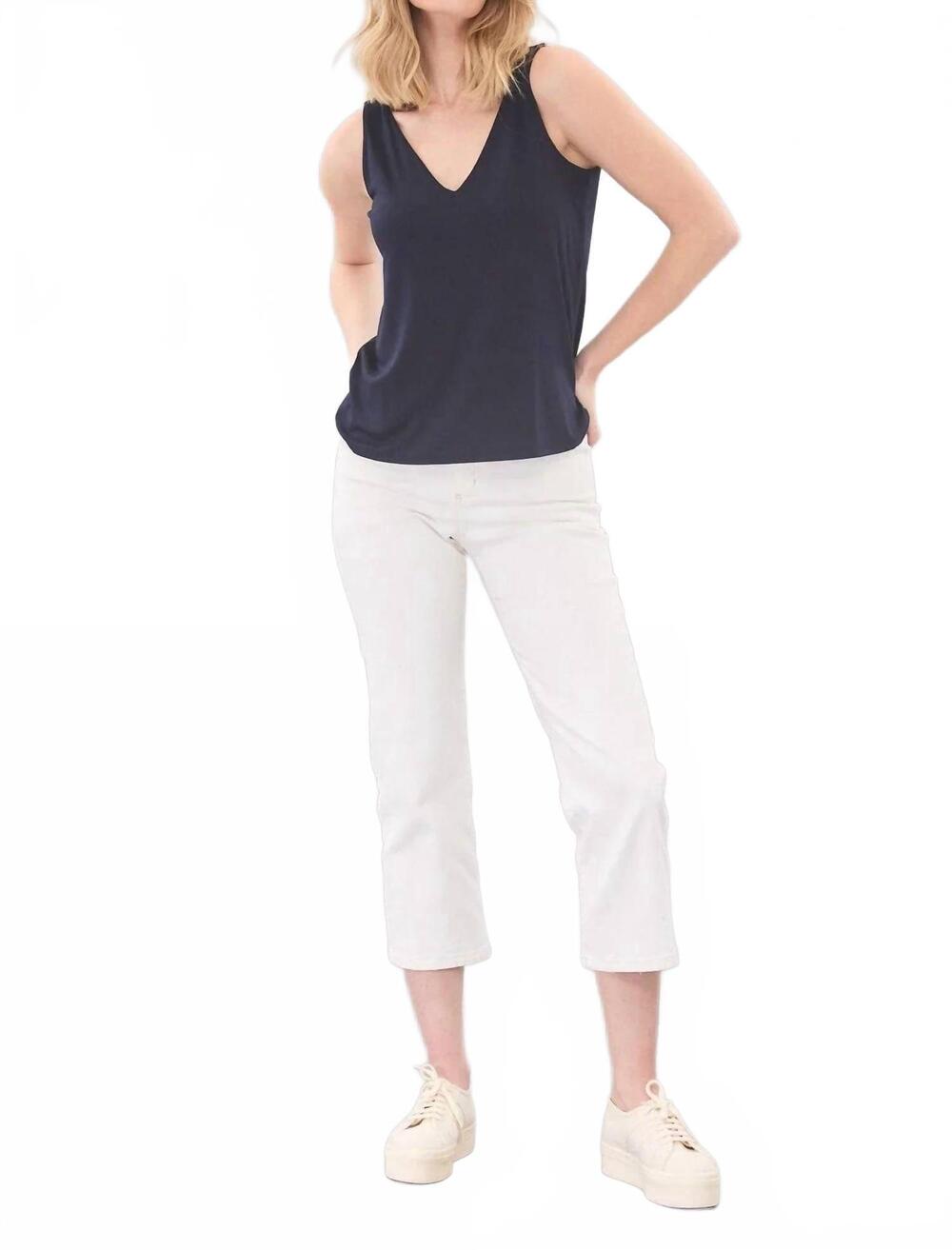 NEW LOLA & SOPHIE double layer jersey tank in black